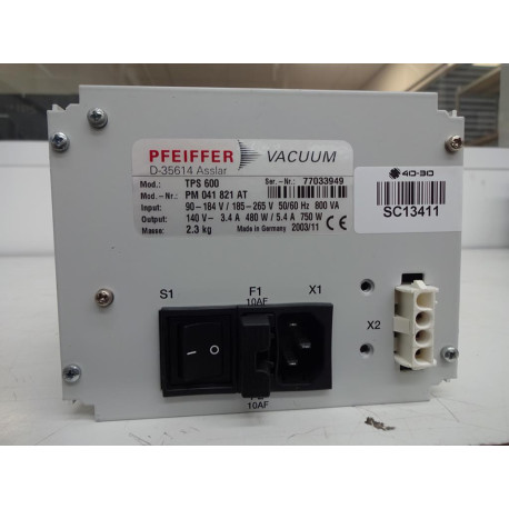 PFEIFFER  TPS 600 TURBO PUMP POWER SUPPLY