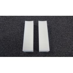 SET OF 2 ARM COMB 125MM UNSTICKED WHITE