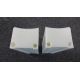 SET OF 2 ARM COMB 125MM UNSTICKED WHITE