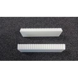 SET OF 2 HEAD COMB 125mm Unsticked white