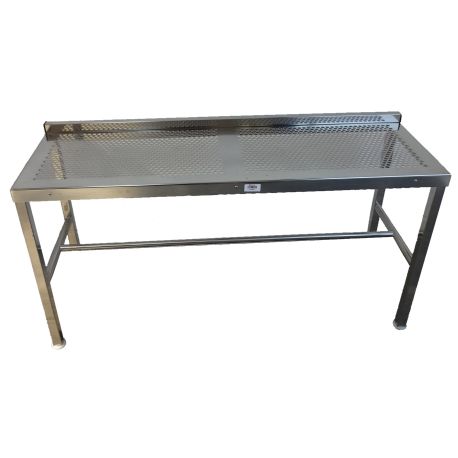 Perforated cleanroom bench 120cm x 40cm x 60cm