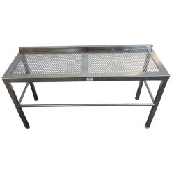 Perforated cleanroom bench 115cm x 40cm x 60cm