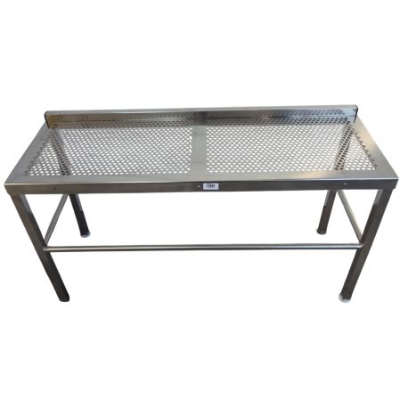 Perforated cleanroom bench 115cm x 40cm x 60cm