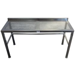 Perforated cleanroom bench 110cm x 40cm x 60cm