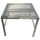 Perforated cleanroom lowered table 75cm x 75xm x 60cm
