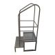 Perforated Cleanroom platform ladder 55cm x 67cm x 142cm