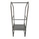 Perforated Cleanroom platform ladder 55cm x 67cm x 142cm