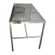Perforated cleanroom table 150cm x 75xcm x 90cm