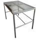 Perforated cleanroom table 120cm x 75xcm x 90cm