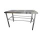 Adjustable height Perforated cleanroom table 150cm x 75xm x 90cm-94cm