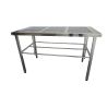 Adjustable height Perforated cleanroom table 150cm x 75xm x 90cm-94cm