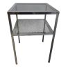 Perforated cleanroom table 75cm x 75xcm x 115cm