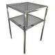 Perforated cleanroom table 75cm x 75xcm x 115cm