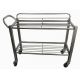 Single Sided, Wafer Box Cart 98cm x 39cm x 74cm with small side railing