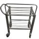 Single Sided, Wafer Box Cart 63cm x 39cm x 74cm with hight side railing
