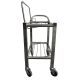 Single Sided, Wafer Box Cart 63cm x 39cm x 74cm with hight side railing
