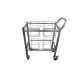 Single Sided, Wafer Box Cart 63cm x 36cm x 81cm without side railing