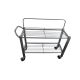 Single Sided, Wafer Box Cart 98cm x 39cm x 74cm with hight side railing