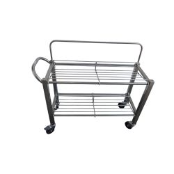 Single Sided, Wafer Box Cart 98cm x 39cm x 74cm with hight side railing