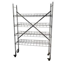 Shelf 8 inch wafer storage with Casters 123cmx31cmx189cm