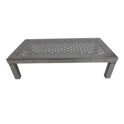 Perforated cleanroomStep Stool 60cm x 30cm x 15,5cm